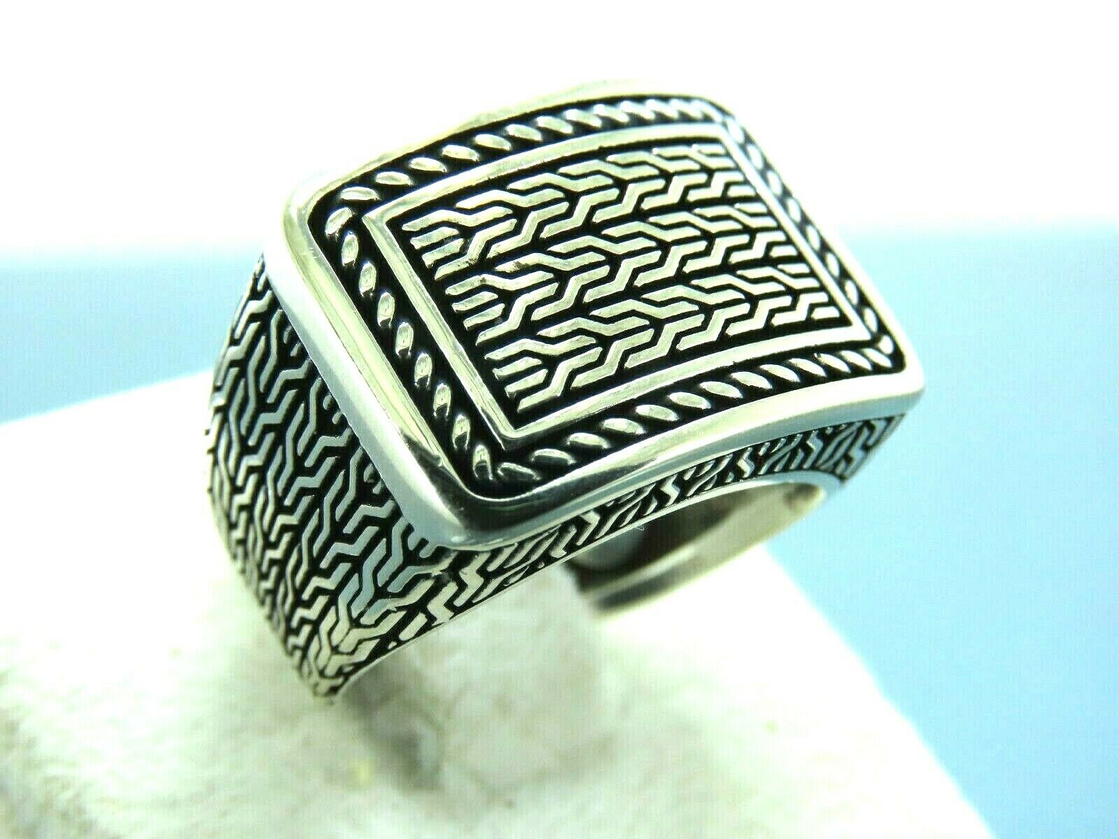 7 mm Mens Damascus Steel Wedding Ring (Beveled Design)